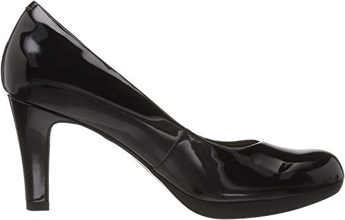 Clarks Adriel Viola, Zapatos de Tacón para Mujer, Negro (Black Pat), 38 EU