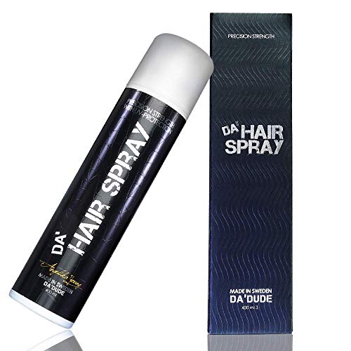 Da Dude Da Hairspray Laca Pelo Hombre Profesional Laca para el Pelo fuerte con Acabado Mate Formato grande 400 ml