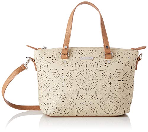 Desigual - Bag Cronos Gela Women Desigual, Bolsos bandolera Mujer, Beige, 10.5x22x25 cm (B x H T) Desigual - Bag Cronos Gela Women Desigual, Bolsos bandolera Mujer, Beige, 10.5x22x25 cm (B x H T)