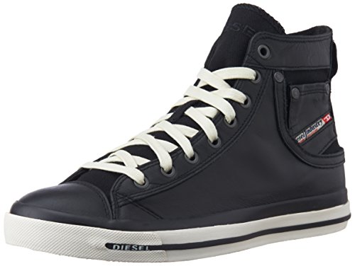 Diesel "MAGNETE" EXPOSURE I - sneaker - Zapatillas de cuero para hombre negro negro, negro - Schwarz (T8013), 40