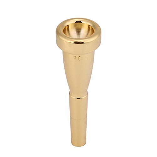 Dilwe Boquilla de Trompeta, Boquilla de Trompeta de Cobre para Tamaño 3C Instrumento Musical(Oro)