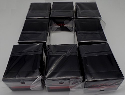 docsmagic.de 8 x Deck Box Black + Card Divider - Caja Negra - PKM - YGO - MTG