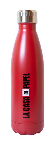 Grupo Erik-BMTGE009 Botella de Agua Logo La Casa de Papel, Producto Oficial Netflix, Color Rojo (BMTGE009)