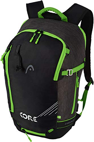 HEAD Freeride EOP 1.0 - Mochila de esquí, 30 x 50 x 21 cm, 20 L, color gris y verde HEAD Freeride EOP 1.0 - Mochila de esquí, 30 x 50 x 21 cm, 20 L, color gris y verde