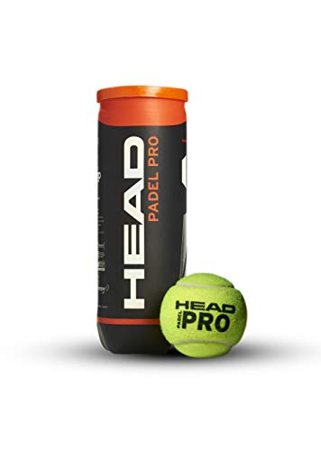 Head Padel Pro Pelotas Bote, Unisex Adulto, Negro, 3 Uni Head Padel Pro Pelotas Bote, Unisex Adulto, Negro, 3 Uni