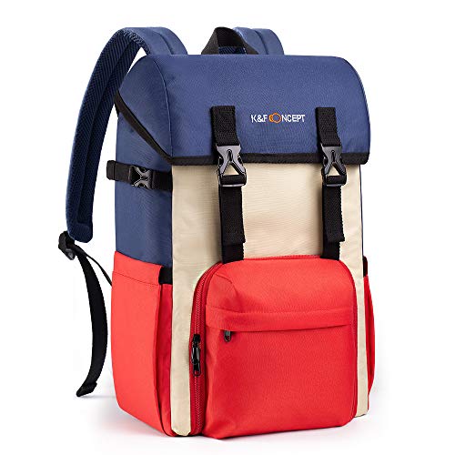 K&F Concept Mochila Cámara Fotos Impermeable y Fashion con Cubierta de Lluvia para Cámara DSLR, Lente, Trípode, Portátil 15 Pulgadas o iPad 12.9", Accesorios y Viaje Diario - Roja/Azul K&F Concept Mochila Cámara Fotos Impermeable y Fashion con Cubierta de Lluvia para Cámara DSLR, Lente, Trípode, Portátil 15 Pulgadas o iPad 12.9", Accesorios y Viaje Diario - Roja/Azul