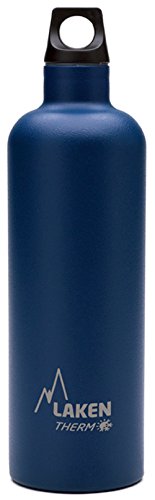 Laken Futura Botella Térmica Acero Inoxidable 18/8 y Doble Pared de Vacío, Unisex adulto, Azul, 750 ml