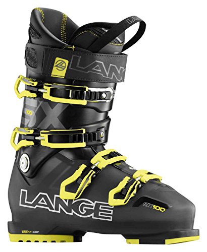LANGE SX 100 Botas de Esquí, Hombre, Anthracite/Amarillo, 29.5