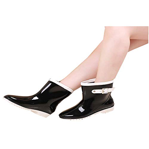 marca blanca Botas De Lluvia para Mujer/Botas De Lluvia Impermeables Resistentes Al Desgaste Cubre Zapatos De Agua/Botas De Lluvia De Jardín/Botas De Lluvia De Caramelo