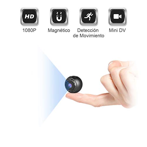 Mini Camara Espia Oculta, MHDYT 1080P HD Micro Camara Vigilancia Grabadora de Video Portátil con IR Visión Nocturna Detector de Movimiento, Camara Seguridad Pequeña Inalambrica Interior/Exterior Mini Camara Espia Oculta, MHDYT 1080P HD Micro Camara Vigilancia Grabadora de Video Portátil con IR Visión Nocturna Detector de Movimiento, Camara Seguridad Pequeña Inalambrica Interior/Exterior