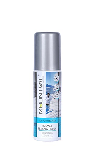 Mountval Casco Limpio y Fresco, Limpiador y desinfectante de Casco, dermatológicamente Probado, Transparente (Neutral), 100.00 ml Mountval Casco Limpio y Fresco, Limpiador y desinfectante de Casco, dermatológicamente Probado, Transparente (Neutral), 100.00 ml