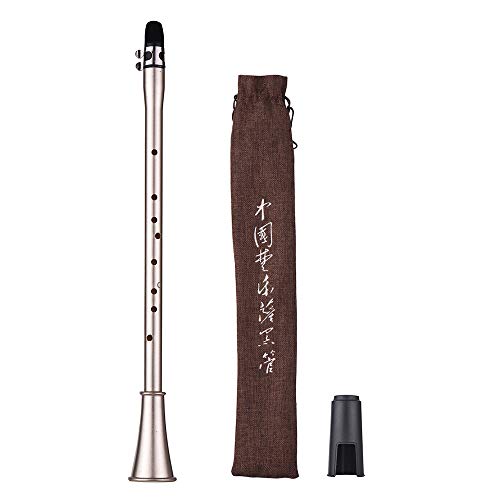 Muslady Clarinete Mini Simple Sax Saxinete Compacto Clarinete-saxofón Material de Viento Musical para Principiantes con Bolsa de Transporte