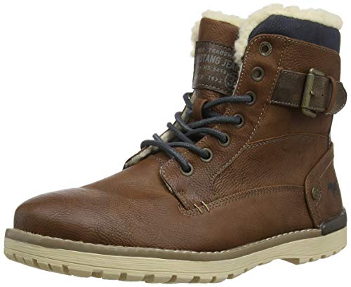Mustang Schnür-Boot, Botas Clasicas para Hombre, Marrón (Kastanie 301), 44 EU Mustang Schnür-Boot, Botas Clasicas para Hombre, Marrón (Kastanie 301), 44 EU