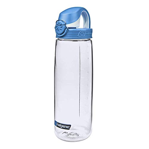 Nalgene OTF - Bidón de acampada y senderismo, color azul/transparente,  0,65 L