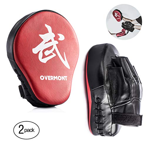 Overmont Paos de Cuero PU Muay Thai Kick Manoplas Boxeo Almohadilla de Entrenamiento de Boxeo Boxing Artes Marciales Taekwondo Karate Judo Jiu-Jitsu brasileño Overmont Paos de Cuero PU Muay Thai Kick Manoplas Boxeo Almohadilla de Entrenamiento de Boxeo Boxing Artes Marciales Taekwondo Karate Judo Jiu-Jitsu brasileño