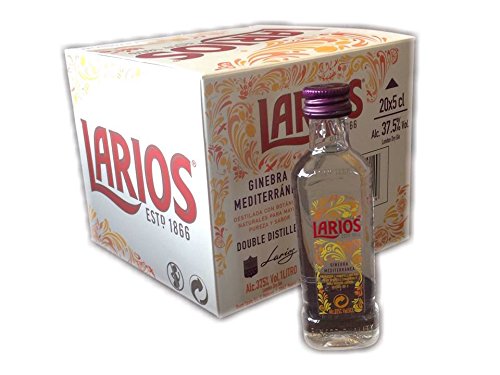 Pack 20 botellitas ginebra Larios 50ml miniatures