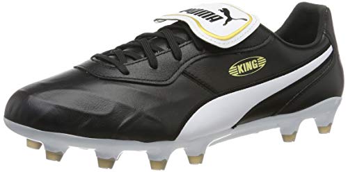 PUMA King Top FG, Zapatillas de fútbol Unisex Adulto, Negro Black White, 41 EU