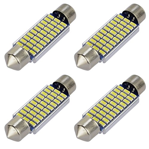 Safego 4x C5W LED Blanca 39mm 1.54" 30-SMD-3014 3423 6411 Bombilla Festoon Interior del Coche 6000k Safego 4x C5W LED Blanca 39mm 1.54" 30-SMD-3014 3423 6411 Bombilla Festoon Interior del Coche 6000k