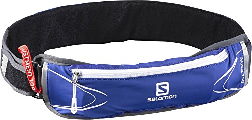 Salomon Cinturón de running, 250 ml, agile 250 belt  set, azul y blanco