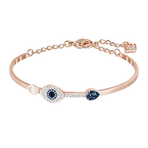 Swarovski Brazalete Symbolic Evil Eye, Azul, Combinación de Acabados metálicos Swarovski Brazalete Symbolic Evil Eye, Azul, Combinación de Acabados metálicos