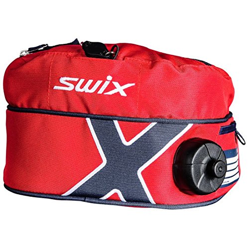 Swix esquí Gear Norge con Aislamiento Bebidas cinturón, 1-Liter, Rojo/Azul
