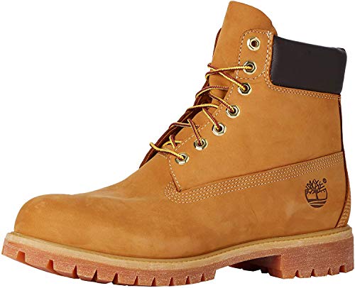 Timberland 6-Inch Premium Boot, Botas para Hombre, Amarillo (Wheat Nubuck), 43.5 EU