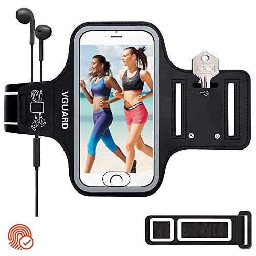 VGUARD Brazalete Deportivo para Correr, 6.5 Pulgadas Brazalete Antideslizante Deportes con Banda Reflectante para iPhone 11/ Pro/Pro MAX, Galaxy S9/S8 Plus,Huawei P20 Lite, etc - (Negro) VGUARD Brazalete Deportivo para Correr, 6.5 Pulgadas Brazalete Antideslizante Deportes con Banda Reflectante para iPhone 11/ Pro/Pro MAX, Galaxy S9/S8 Plus,Huawei P20 Lite, etc - (Negro)