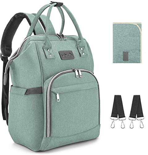 Viedouce Mochilas para Pañales Biberones,Bolso del Bebé Mamá,Impermeable con Estilo Oxford Bolso Pañal de Gran Capacidad, con Portátil Cambiador y 2 Piezas Ganchos Carrito Bebé (Cian) Viedouce Mochilas para Pañales Biberones,Bolso del Bebé Mamá,Impermeable con Estilo Oxford Bolso Pañal de Gran Capacidad, con Portátil Cambiador y 2 Piezas Ganchos Carrito Bebé (Cian)