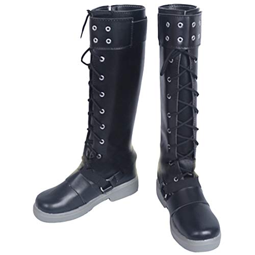 YKJ Anime Cosplay Zapatos Negro Fiesta De Disfraces Sra Botas Zapatos Fiesta De Navidad Custom Boots,Black-41