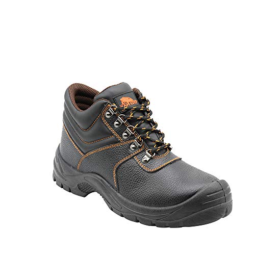 Zapatos de Seguridad para Hombres Botas de Trabajo con Punta de Acero Zapatos de Trabajo Impermeables Antideslizantes Botas de Seguridad para construcción al Aire Libre