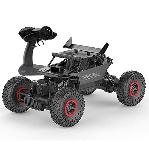 ADD 4WD RC Coche teledirigido para Todo Terreno Coche Todoterreno 2.4G Rock Crawler Regalo camión Adultos o niños,Negro