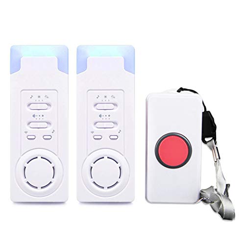 ALEENFOON InaláMbrico Buscapersonas Personas Mayores BotóN De Llamada Alarma InaláMbrica Hogar Beeper Sistema De Alarma para Casa Alerta Seguridad Alarma Llamada De Emergencia, 1 in 2