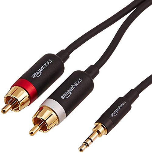 AmazonBasics - Cable adaptador (3,5 mm a 2 machos RCA, 1,22 m) AmazonBasics - Cable adaptador (3,5 mm a 2 machos RCA, 1,22 m)