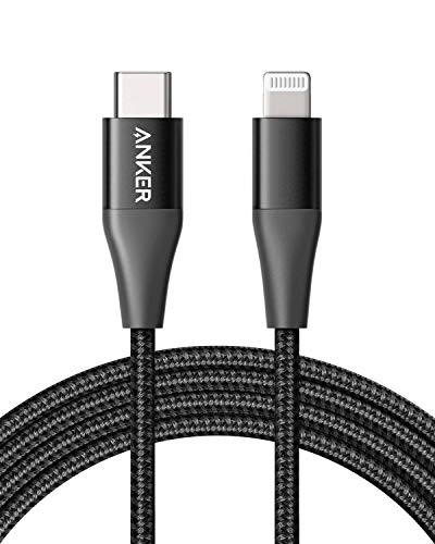 Anker iPhone 11 Charger, USB C to Lightning Cable [6ft Apple Mfi Certified] Powerline+ II Nylon Braided Cable for iPhone 11/11 Pro / 11 Pro MAX/X/XS MAX/XR / 8 Plus, Supports Power Delivery