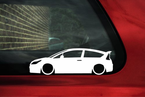 bajar de silueta de coche – adhesivo para Citroen C4 Coupe VTI, VTS 1st Gen bajar de silueta de coche – adhesivo para Citroen C4 Coupe VTI, VTS 1st Gen