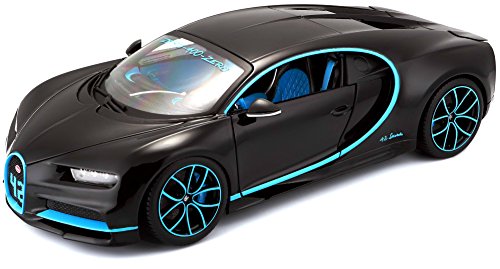 Bburago Bugatti Chiron en escala 1:18 en negro (18-11040BK)