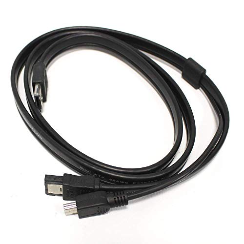 BeMatik - Cable híbrido eSATAp a eSATA y mini USB macho de 1m