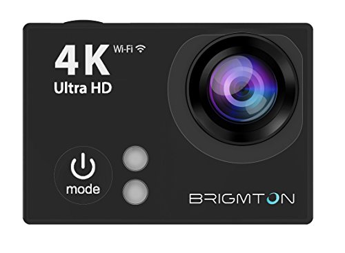 Brigmton BSC-9HD4K 12MP Full HD WiFi 64g cámara para Deporte de acción - Cámara Deportiva (Full HD, 3840 x 2160 Pixeles, 60 pps, 1920 x 1080,2704 x 1524,3840 x 2160 Pixeles, MOV, 1080p,1520p,2160p)