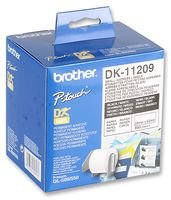 Brother DK11209 - Etiquetas precortadas de dirección pequeñas (papel térmico), 800 etiquetas blancas de 29 x 62 mm, Para impresoras de etiquetas QL