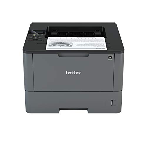 Brother HL-L5100DN - Impresora láser Profesional Monocromo (Bandeja 250 Hojas, 40 ppm, USB 2.0, Memoria de 256 MB, Doble Cara automática, Ethernet) Color Gris carbón