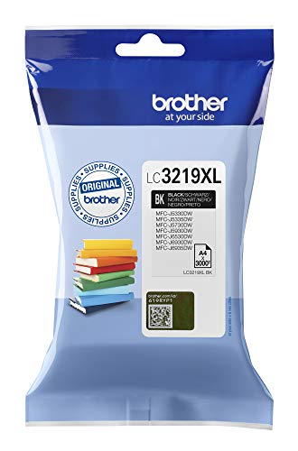 Brother LC3219XLBK Cartucho de tinta negro original de larga duración para las impresoras MFCJ5330DW, MFCJ5730DW, MFCJ5930DW, MFCJ6530DW, MFCJ6930DW y MFCJ6935DW Brother LC3219XLBK Cartucho de tinta negro original de larga duración para las impresoras MFCJ5330DW, MFCJ5730DW, MFCJ5930DW, MFCJ6530DW, MFCJ6930DW y MFCJ6935DW