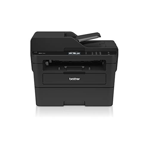 Brother MFCL2730DW - Impresora multifunción láser monocromo con fax, pantalla táctil e impresión dúplex (34 ppm, USB 2.0, Wifi, Ethernet, Wifi Direct, procesador de 600 MHz, memoria de 128 MB) negro