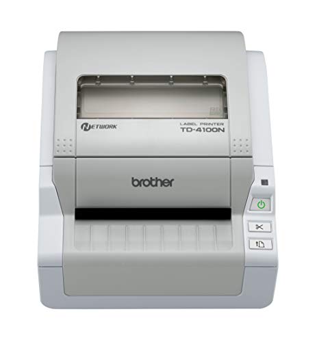 Brother TD-4100N - Impresora de Etiquetas (300 x 300 Pixeles, Térmica Directa, 109 mm/seg, USB, 2048 KB, 173 mm) (Importado)
