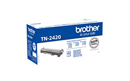 Brother TN2420 - Tóner negro original de larga duración para las impresoras: HLL2310D, HLL2350DW, HLL2370DN, HLL2375DW, DCPL2510D, DCPL2530DW, DCPL2550DN, MFCL2710DW, MFCL2730DW, MFCL2750DW Brother TN2420 - Tóner negro original de larga duración para las impresoras: HLL2310D, HLL2350DW, HLL2370DN, HLL2375DW, DCPL2510D, DCPL2530DW, DCPL2550DN, MFCL2710DW, MFCL2730DW, MFCL2750DW