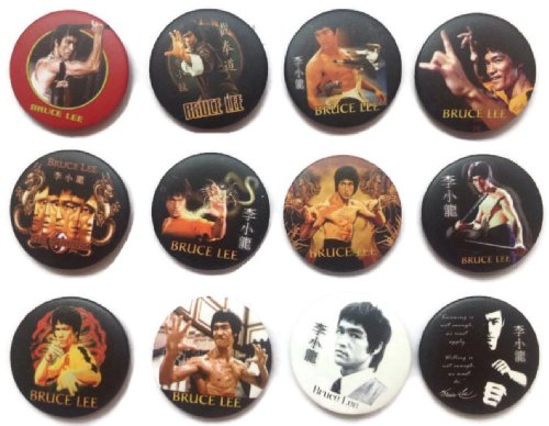 Bruce Lee Jeet Kune Do HK 2 Impresionante calidad lote 12 nuevos botones insignia 1.25"