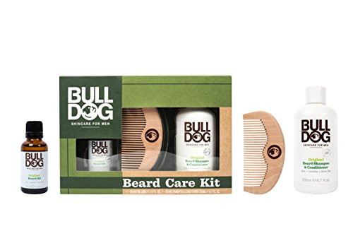 Bulldog Skincare for Men Pack - Kit Cuidado Barba, Aceite Barba + Champú y Acondicionador Barba + Peine