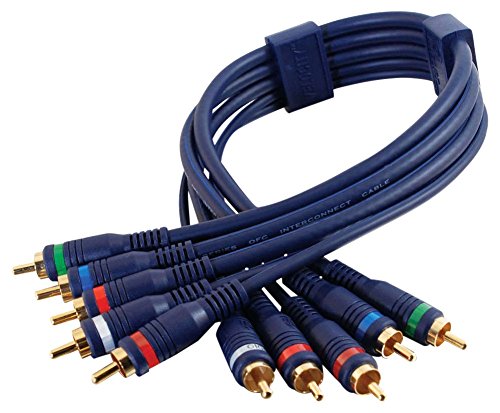C2G 0.5m Velocity Component Video/RCA-Type Audio Combination Cable componente (YPbPr) Cable de vídeo 0,5 m 5 x RCA Negro - Componentes (ypbpr) Cables de vídeo (0,5 m, 5 x RCA, Negro, Macho/Macho)