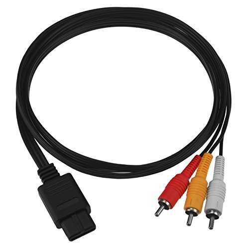 Cable AV Composite - SNES/Gamecube/N64/GC GAMECUBE NINTENDO 64 SNES GC N64 SUPER NINTENDO Cable AV Composite - SNES/Gamecube/N64/GC GAMECUBE NINTENDO 64 SNES GC N64 SUPER NINTENDO