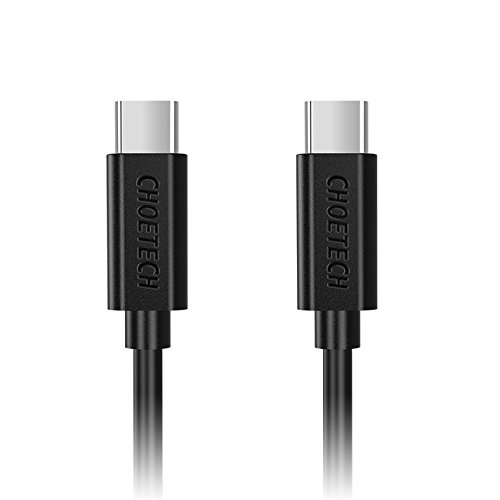 CHOETECH 1m Cable USB C a USB C, USB C a Tipo C Cable de Alta Velocidad Sync y Carga para Macbook Pro,Galaxy S9/S9+/S8/Note 9/8, ChromeBook Pixel,HTC 10, Nexus 6P,Lumia 950xl y Otro USB C Dispositivos