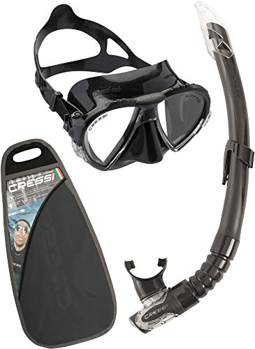 Cressi Matrix and Gamma Combo Set de Buceo, Unisex, Negro